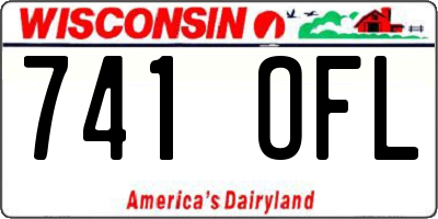 WI license plate 741OFL