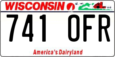 WI license plate 741OFR