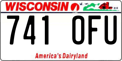 WI license plate 741OFU