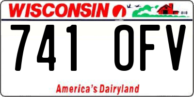 WI license plate 741OFV