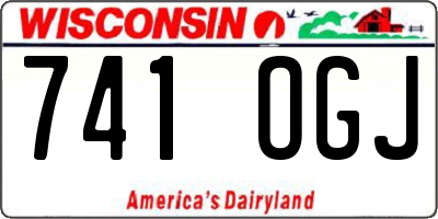 WI license plate 741OGJ