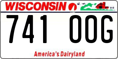 WI license plate 741OOG