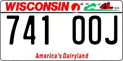 WI license plate 741OOJ