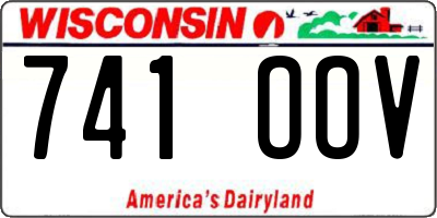WI license plate 741OOV