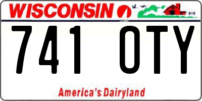 WI license plate 741OTY