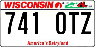 WI license plate 741OTZ