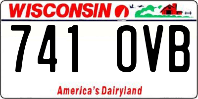 WI license plate 741OVB