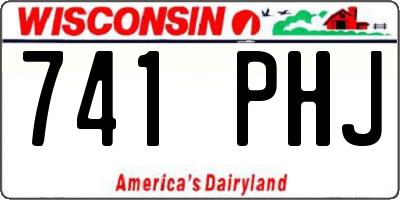 WI license plate 741PHJ