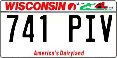 WI license plate 741PIV