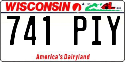 WI license plate 741PIY