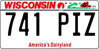 WI license plate 741PIZ