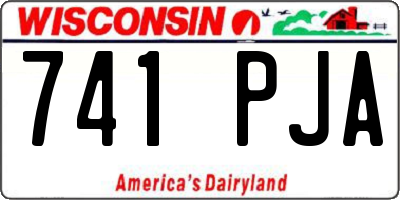 WI license plate 741PJA