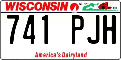 WI license plate 741PJH