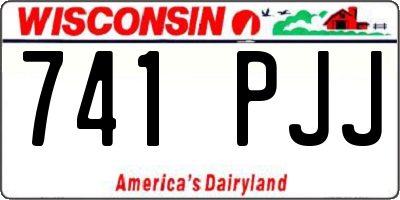 WI license plate 741PJJ