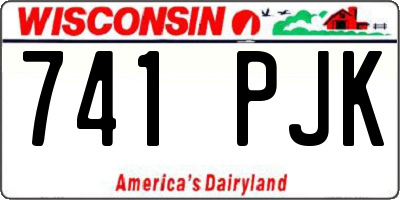 WI license plate 741PJK