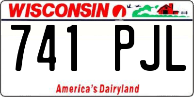 WI license plate 741PJL