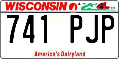 WI license plate 741PJP