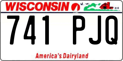 WI license plate 741PJQ
