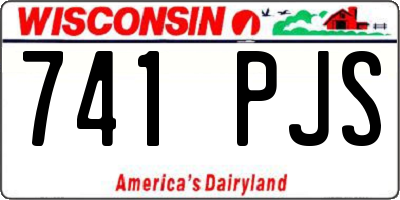 WI license plate 741PJS