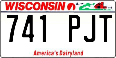 WI license plate 741PJT