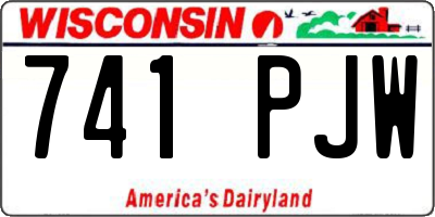 WI license plate 741PJW