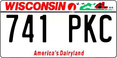 WI license plate 741PKC