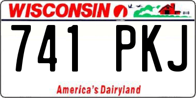 WI license plate 741PKJ