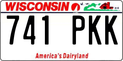WI license plate 741PKK