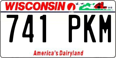 WI license plate 741PKM