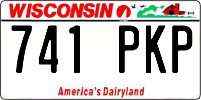 WI license plate 741PKP