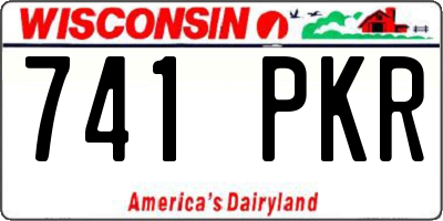 WI license plate 741PKR
