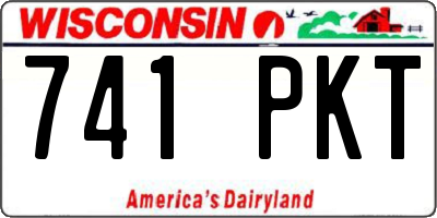 WI license plate 741PKT