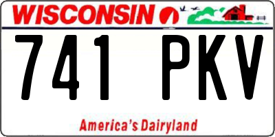 WI license plate 741PKV