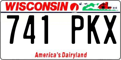 WI license plate 741PKX