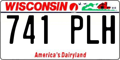 WI license plate 741PLH