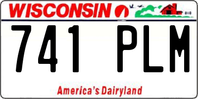 WI license plate 741PLM