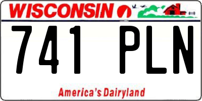 WI license plate 741PLN