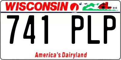 WI license plate 741PLP
