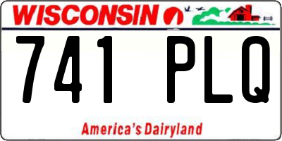 WI license plate 741PLQ