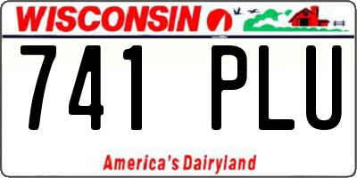 WI license plate 741PLU
