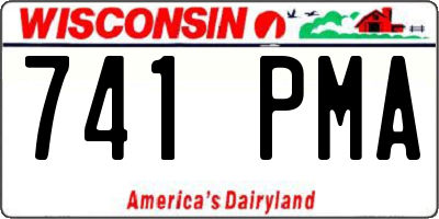 WI license plate 741PMA