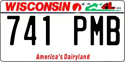 WI license plate 741PMB
