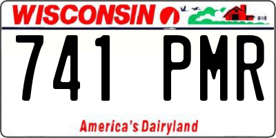 WI license plate 741PMR