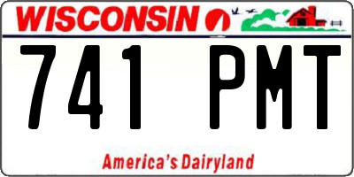 WI license plate 741PMT