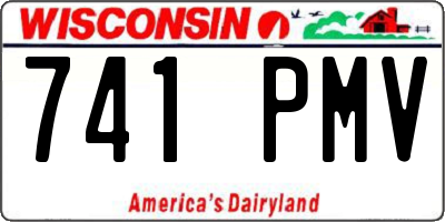 WI license plate 741PMV