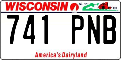 WI license plate 741PNB