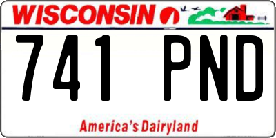 WI license plate 741PND