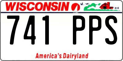 WI license plate 741PPS