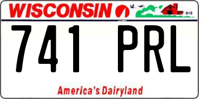 WI license plate 741PRL