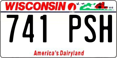 WI license plate 741PSH
